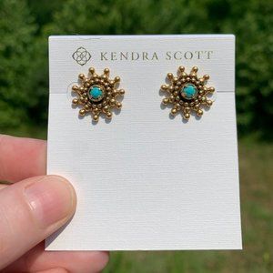 KENDRA SCOTT • Dryden Vintage Gold Stud Earrings